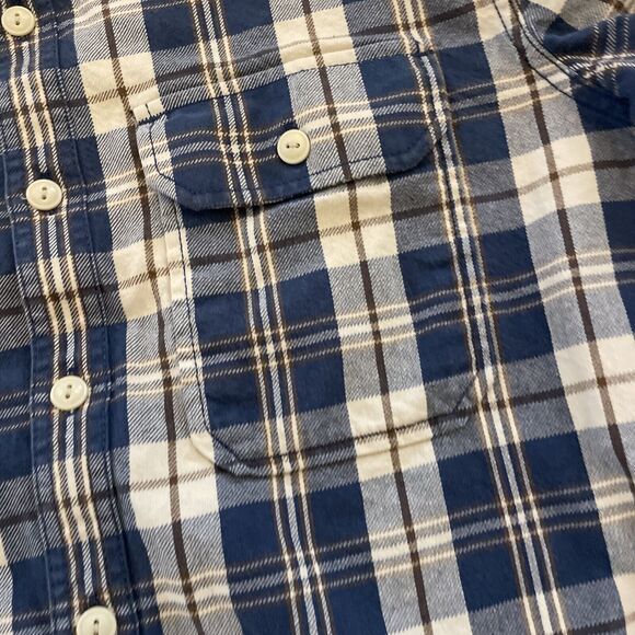 Vintage 90s Eddie Bauer Shirt Mens TALL XL Flannel Pocket Heavyweight Country - Picture 3 of 11